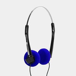 Retrospekt Retro Foam On-Ear Headphones – On-Ear Wired Headphones with Foam Earpads – 3.5mm Jack for Cassette Players, Walkmans, Boomboxes & More – Vintage-Style (Blue)-image-97