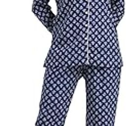 Blue Cotton Printed Night Suits(DK0294)-image-2
