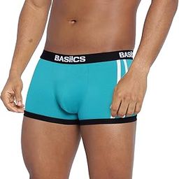 BASIICS Men's Body Boost Striped Trunk Teal-image-71