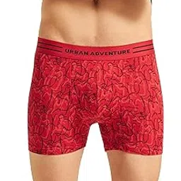 urban adventure Men's Anti Bacterial Premium Micro Modal Spandex Printed Trunks with No Marks Waistband - Moisture Wicking and StayFresh Treatment-picture-13