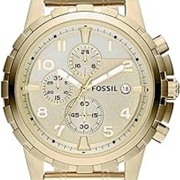 Men Stainless Steel Dean Analog Off-White Dial Watch-Fs4867, Band Color-Gold-3