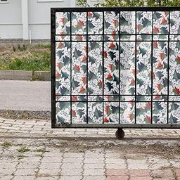 MAHIRA Polypropylene Gate Sheet Car Parking Sheet | Grill Sheet | Gate Covering Sheet | Balcony Safety Sheet | Privacy Sheet, Multicolor Printed Design UV Resistant (4 feet x 5 feet)-picture-30