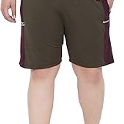 Plus Size Men's Colourblocked Shorts-image-94