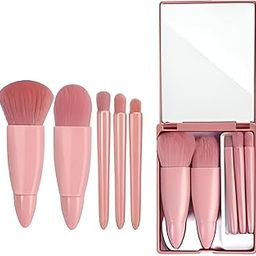 STRYVO Professional Face Beauty & Eye Brush Premium Makeup Kit Set For Women Eyeshadow Ebbrow Mascara Brushes Blush Highlighter Face Powder Lip Gloss (5 Pcs)-3