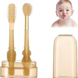 DRAVYONEY Baby Silica Toothbrush with Storage Box – Soft & Safe Silicone Toothbrush for Infants & Toddlers, Gentle on Gums, BPA-Free, Easy to Clean (1Pcs)-image-49
