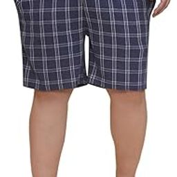 Plus Size Men Regular Fit Colourblocked Knee Length Cotton Blue Shorts (JPSOK13026_Blue)-image-77