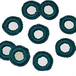 Embroiderymaterial Crochet Rings for Craft, Decoration and Embroidery (20MM, Teal Blue, 100 Pieces)-image-41