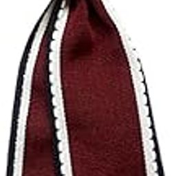 Women'S Neck Tie Silky Retro Style Smooth Bow Tie For Blouse Student Wedding White Red-picture-48