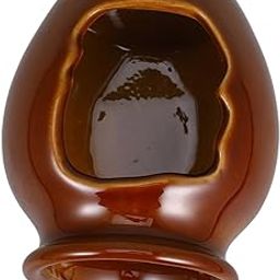 Cabilock Ceramic Water Fountain Jar Outdoor Indoor Tabletop Water Feature Brown Decorative Pot Pump for Garden and -Piece Fountain Ornament-image-42