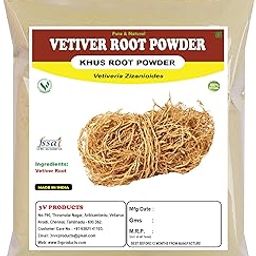 3V PRODUCTS Organic Vetiver Root Powder 50g | Khus Root | Vetiveria Zizanioides for Reduce Body Heat, Skin & Hair Care, Edible, Health Benefits-image-17
