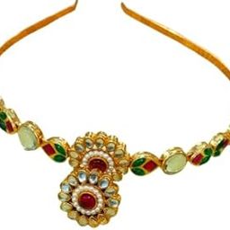 Hair Band for Women and Girls, Sheeshphool Matha patti | Ethnic Hair Accessory for Festive Season Weddings Shaadi Head Piece-image-60