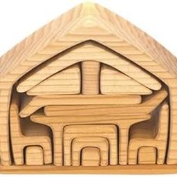 Organic Toys Natural Wood Doll House for Kids with All in One Colourful Blocks of Furniture Set (17 Piece), Puzzle Game for Boys & Girls, Puzzles, Play Set, Play Toys (3+ Year Kid’s)-image-70