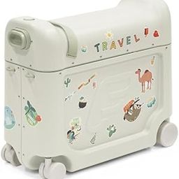 Stokke Jetkids Bedbox - Kids Ride-On Suitcase & in-Flight Bed, Helps Your Child Relax & Sleep on The Plane, Approved by Airlines, Swivel Wheels, Adjustable Strap, 2-7 Years (Up to 35kgs) Sea Green-image-50