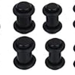 7 Pairs Black Acrylic Ear Tunnels Plugs Ear Stretcher Expanders 00g-12g | Fashion Jewelry | Body Jewelry | Body Piercing Jewelry-image-40