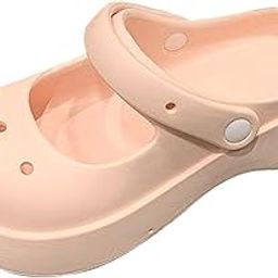Clog Slipper Med Heels Waterproof Floor Slides Shoes for Women Men Bathroom Pink 37 to 38-image-5