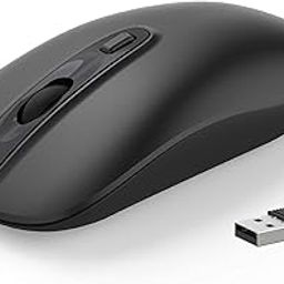 cimetech Wireless Mouse, 800/1200/1600 DPI 2.4G Slim Portable Ergonomic Mouse for Laptop Compatible with PC Mac Computer MacBook Notebook (Black)-19