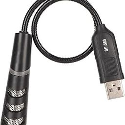Wisoqu Mini USB Microphone, Gooseneck Noise Reduction Microphone, 360 Degree Omnidirectional Sound Pickup, One Ch Mute, for PC, Computer, Laptop-14