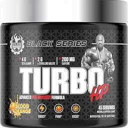 Dexter Jackson Black Series Turbo HP Pre Workout | Advanced Formula Blood Orange Flavor | 45 Servings, 450g | Boost Energy and Performance-20
