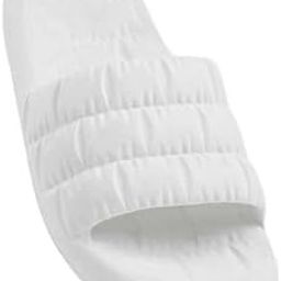 WALKSY Slider Sandals for Men, Cushioned Comfort Slippers (WHITE, UK Footwear Size System, Adult, Men, Numeric, Medium, 9)-28