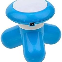 Drofail Portable Mini Massager Body Massager Head Processed Vibration Massager, Battery Massager Electric Head for Muscle, Back Massager (Black Color)-18