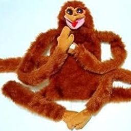 WIZERDY Magic Trick Ventriloquism Talking Monkey Puppet – 43 cm Brown | Soft Ventriloquist Hand Puppet for Kids & Stage Shows | Easy Mouth Movement | Plush Toy for Storytelling & Comedy Acts-image-46