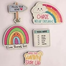 Woodkey Self-Love Quotes-Affirmations - Set of 5- Fridge Magnets-28