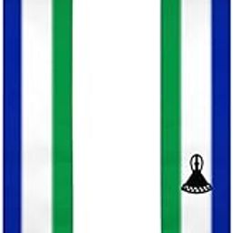 Lesotho Flag Graduation Shawl Sash Stole Wraps Scraf For International Study Pride Women Men-image-98