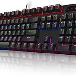 RAPOO V500 PRO Full Size RGB Mechanical USB-A Gaming Keyboard -Spill Resistant, Anti-Ghosting, Conflict Free Design, Compatible with Windows, macOS - Black-picture-5