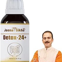 Jeena Sikho Detox-24+ Drop | Herbal Body Detox Supplement | Ayurvedic Multivitamin For Natural Detox, Wellness, And Good Health, 30ml-0