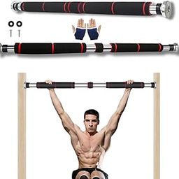 CLOUDFOUR Pull Up Bar, Adjustable Strength Training Chin up Bar, Doorway Workout Bar with Foam Grip, Indoor Fitness Equipment for Home Gym Sports Exercise Upper Body Workout, Safe Locking Non-slip-image-37