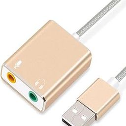 BLACK CROWN USB to 3.5mm Audio Adapter, External Sound Card, USB Jack Adapter, USB to Headphone Headset and Microphone Compatible with Windows and Laptop, PC, Compatible with Headset.-11