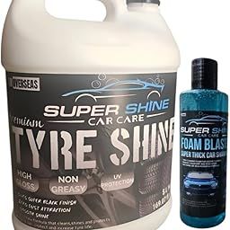 Super Shine Car Care TYRE Shiner 5 LTR with Free (Small 200ml Foam Wash Foam Blaster)-1