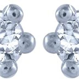 p.c. chandra jewellers 14k (585) Yellow Gold and Diamond Stud Earrings for Women-picture-3