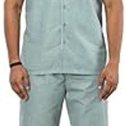 Solution Next Gen Breathable, Durable & Skin Friendly Men Patient Top & Pyjama Set, Polyviscose-image-4