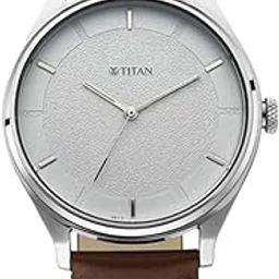 Men's Classic Watch: Gradient Dial & Sleek Markings with Leather Strap-NS1802SL13/NT1802SL13-18