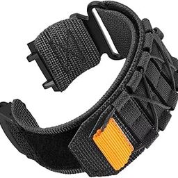 OBOE Nylon Watch Strap 'COMPATIBLE WITH' Amazfit T-Rex 3 Watch Sports Watch Band (B-Black) [WATCH NOT INCLUDED]-image-11