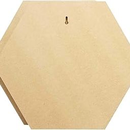 ROOT KRAFT Pack of 2 MDF Board Hexagon Shape (12In x 12In) 2.5 mm Unfinished Wooden Shape Art Panel Wood Boards for Crafts DIY Plaque Plank Cutout Blank Sign Tray Artist Painting Board-image-16