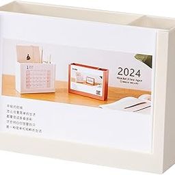 ARTISOUL® 2024 Desk Calendar With Pen Holder 12 Monthly For Tabletop New Year Business White | Home Decor | Other Home Decor-image-12