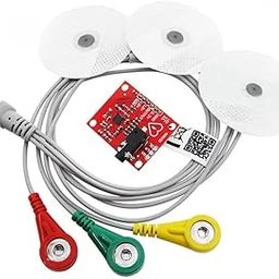 NexMindspace Ecg Module AD8232 ecg Measurement Pulse Heart ECG Monitoring Sensor Module Kit Heartbeat Monitoring System-1