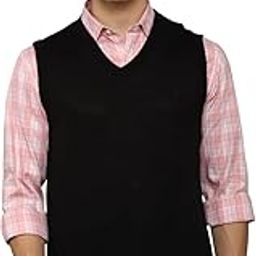 allen solly Men Silk V-Neck Sweater-picture-49