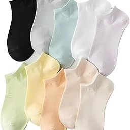 Multicolor Socks for Women - Ankle Length Cotton Socks for Women - Breathable and Odor-Free Women Socks Combo (Assorted) (10 Pairs)-image-17