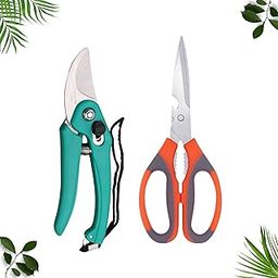 DRIOSE® Home Garden Heavy Duty Pruner and Scissor for Plants with Steel Blades Camfortabel Grip Multipurpose Sicssors & Pruner for Grass Cutting, Tree Trimmers Indoor Home Kitchen and Outdoor Garden-picture-23