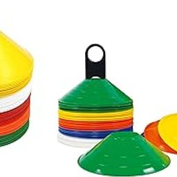Protoner Sports Training Disc Cones, Multicolour Ground Markers, Set of 50-10 Options, Agility Training Equipment (Set of 30 pcs)-27