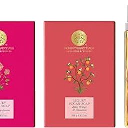 Forest Essentials Luxury Sugar Soap Rose & Forest Essentials Delicate Facial Cleanser Mashobra Honey, Lemon & Forest Essentials Luxury Sugar Soap Bitter Orange & Cinnamon Ayurvedic-image-79