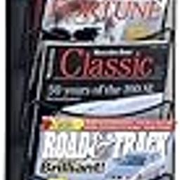 Safco Products 5579BL Onyx Mesh Magazine Wall Rack, 10 Pocket , Black-9