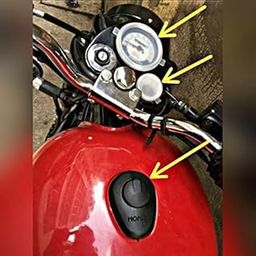 KOHLI BULLET ACCESSORIES Pack of 3 Screen Protectors Speedometer Cover, Fuel Indicator Cap with Fuel Lid Plastic Cover Guard Compatible with Classic 500 All 2012 to 2020 Models-33