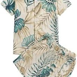 Classic Cuts Men's Printed Lycra Co-Ord Set | Shirt and Shorts Night Suit | Summer Lounge Wear | Beach Outfit | Night Dress | Pyjama Set | Half Sleeves-image-32