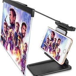 Drumstone (𝟏𝟎 𝐘𝐞𝐚𝐫𝐬 𝐖𝐚𝐫𝐫𝐚𝐧𝐭𝐲) 12" Foldable 3D Phone Screen Magnifier with Adjustable Stand, HD Fresnel Lens & Anti-Glare Tech for Movies, Gaming & Eye Comfort – Portable Phone Enlarger-27