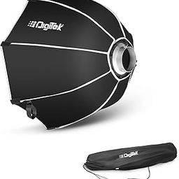 Digitek® (DSB-65 Bowens) Portable Bowens Octagon Softbox with Double Diffuser Cloth, Compatible with All Bowens Mounts, Easy Install/Detach, Includes Carry Bag, for Studio Flashes & Continuous Light-29