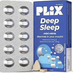 PLIX - THE PLANT FIX Melatonin Tablet Deep Sleep Oral Dissolving Mini Mints Effervescent Supporting Restful Sleep | Non Habit Forming | Melatonin And Jatamansi Extracts (5Mg) | Pack Of 1, 30 Mints-16